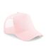 Beechfield Mens Half Mesh Trucker Cap / Headwear (Pastel Pink/ Pastel Pink) - UTRW260
