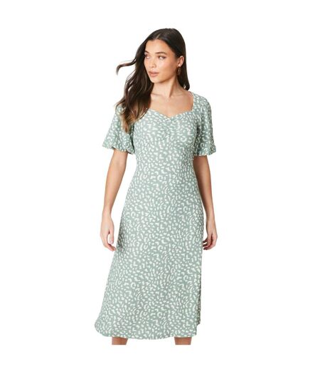 Robe mi-longue femme vert Dorothy Perkins