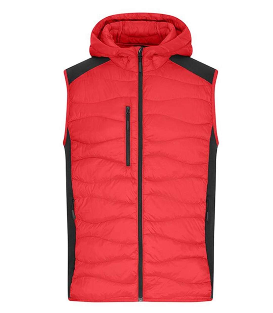 Bodywarmer matelassé - Homme - JN1328 - rouge et noir