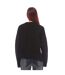 Womens/ladies Ctnmb Knitted Crew Neck Oversized Sweatshirt Black White Heron Preston-2
