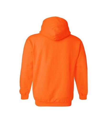 Gildan Heavy Blend Adult Unisex Hooded Sweatshirt/Hoodie (Safety Orange)