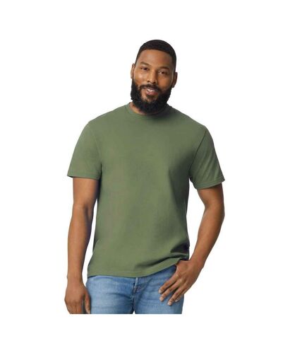 Mens cotton lightweight t-shirt military green Gildan