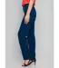 Pantalon effet pont en tissu extensible-3