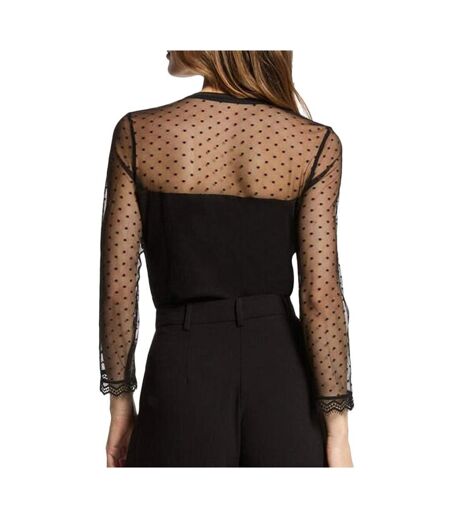 T-Shirt manches longues noir femme morgan thaisa