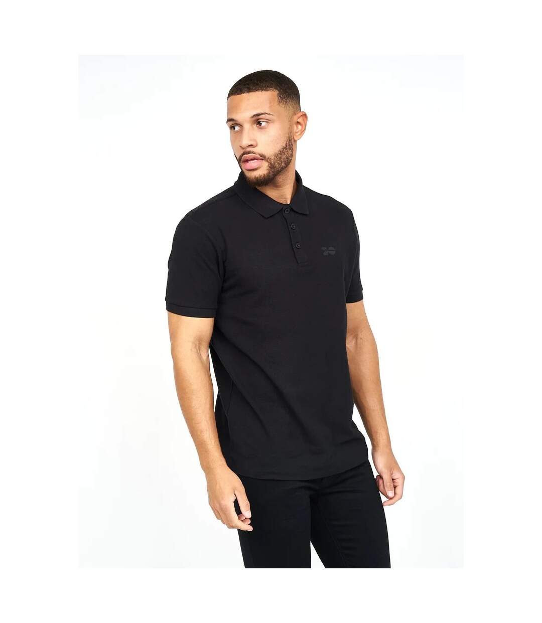 Crosshatch Mens Velmax Polo Shirt (Black)