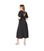 Robe mi-longue femme noir Dorothy Perkins-2