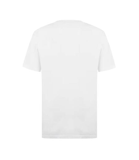 T-shirt Sport Motif À Carreaux Homme Blanc Optique Aquascutum