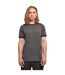 T-shirt Ringer Pour Hommes Anthracite Noir Build Your Brand-2