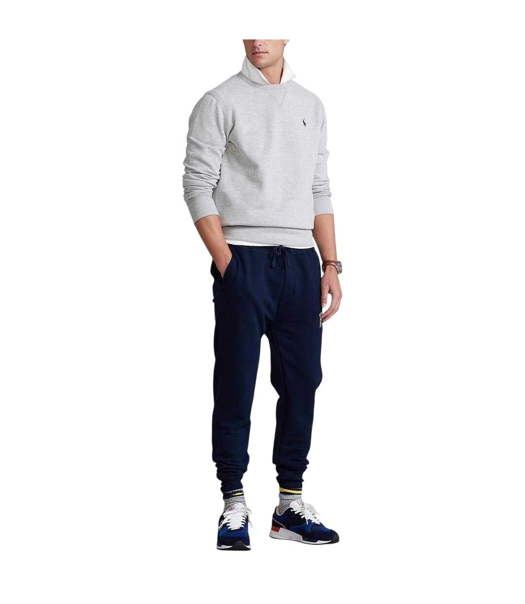 Sweat Motif/style Logo Brodé Homme Gris Ralph Lauren-4