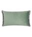 Tilly reversible velvet cushion cover 50cm x 30cm sage/grey Wylder