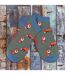 1 Pack Mens Animal Themed Bamboo Trainer Socks-4