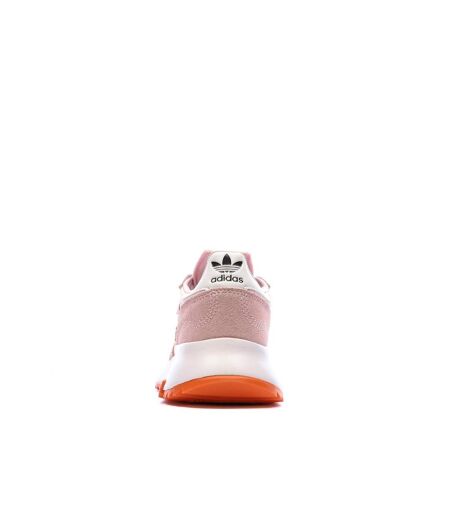 Baskets rose/orange femme adidas retropy