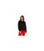 Womens/ladies Lippy Long-sleeved Pyjama Top Black Red Pink PJ Salvage-1