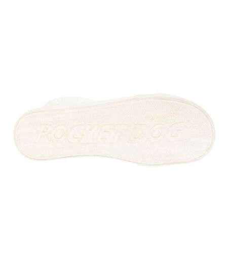 Womens/ladies jazzin hi canvas pumps white Rocket Dog