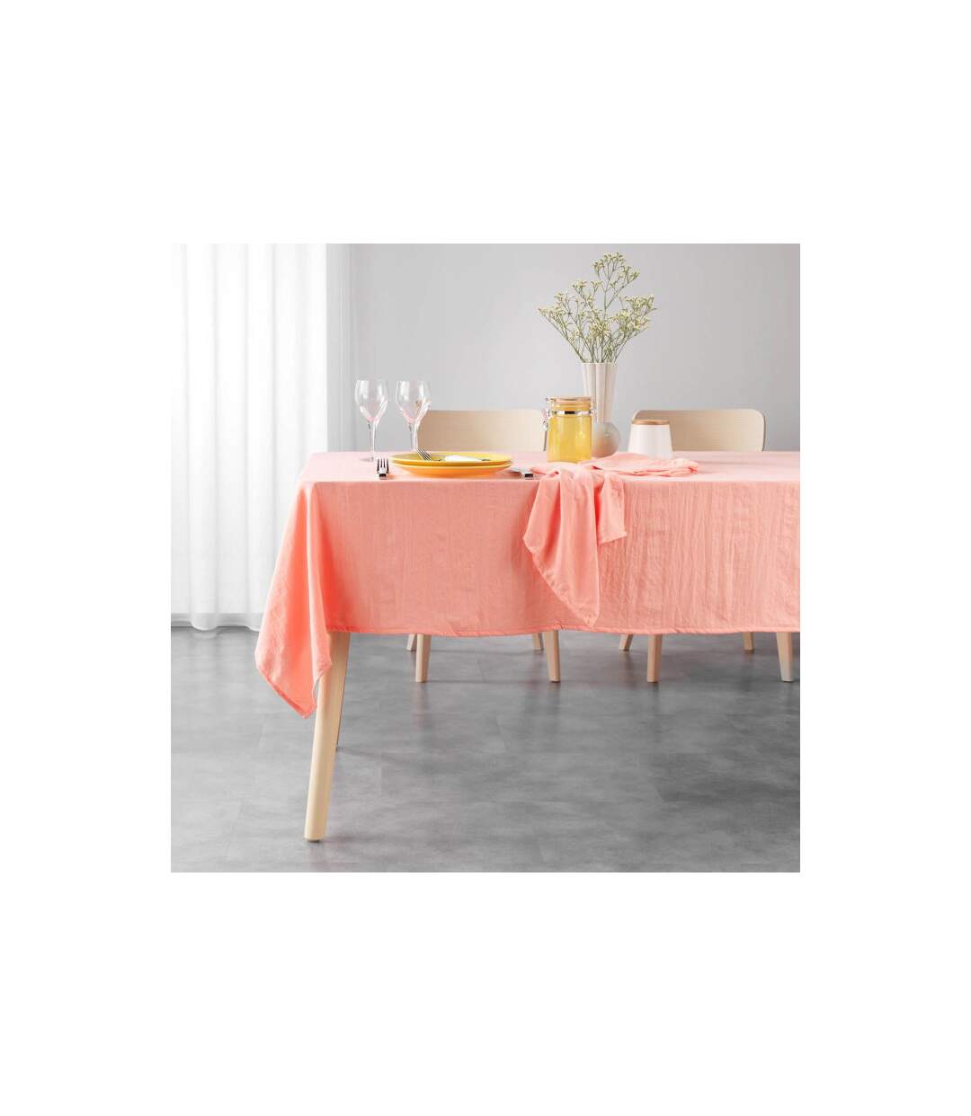 Nappe Microfibre Suzy 140x240cm Corail