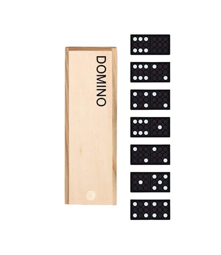 Dominoes set one size wood MidOcean