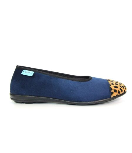 Chaussons jessie femme bleu Lunar