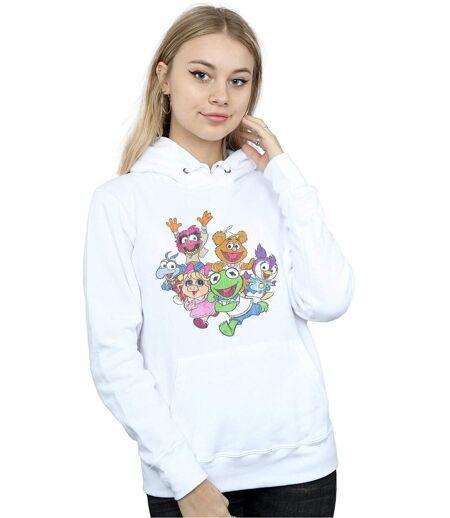 Disney Femmes/Les femmes The Muppets Muppet Babies Colour Group Sweat à capuche (Blanc) - UTBI12197
