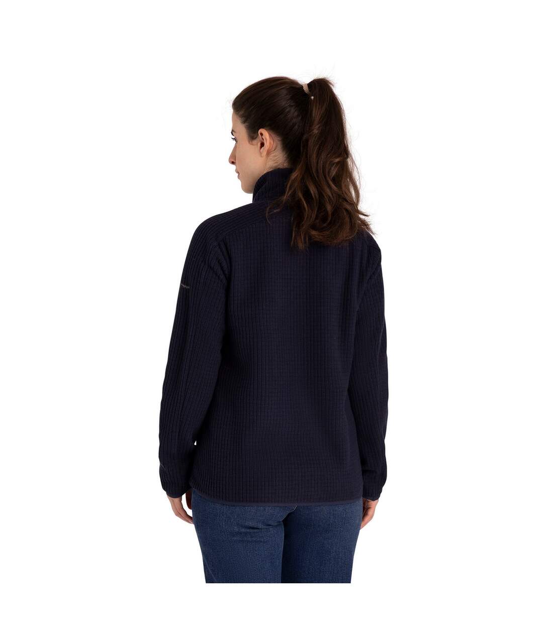 Womens/ladies Celia Fleece Jacket Navy Trespass-4