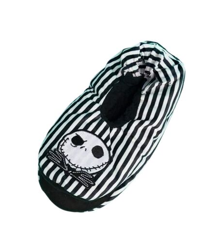 Chaussons Motif Jack Skellington Adulte Noir Blanc The Nightmare Before Christmas