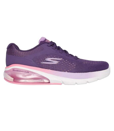Womens/ladies go walk air 3.0 trainers plum Skechers