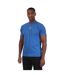 Mens Arrow Bandana T-shirt Blue White Off White-2