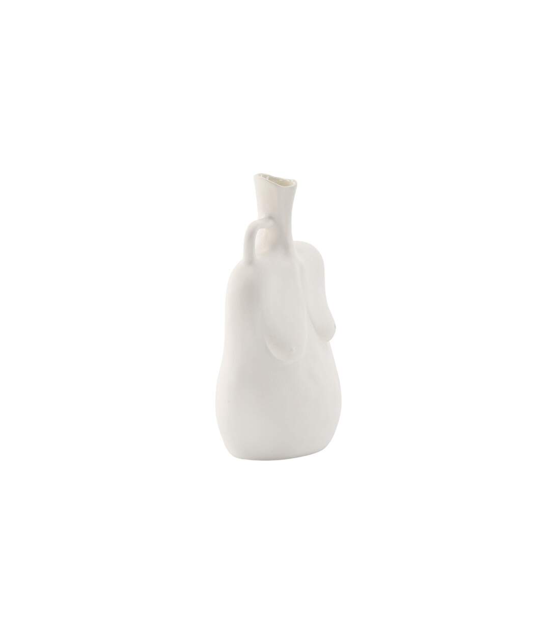 Vase Buste en Céramique Conta 25cm Blanc Cassé-3