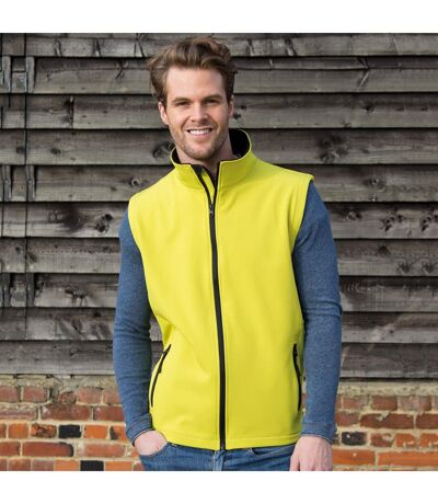 Result Mens Core Printable Softshell Bodywarmer (Yellow / Black) - UTRW3699