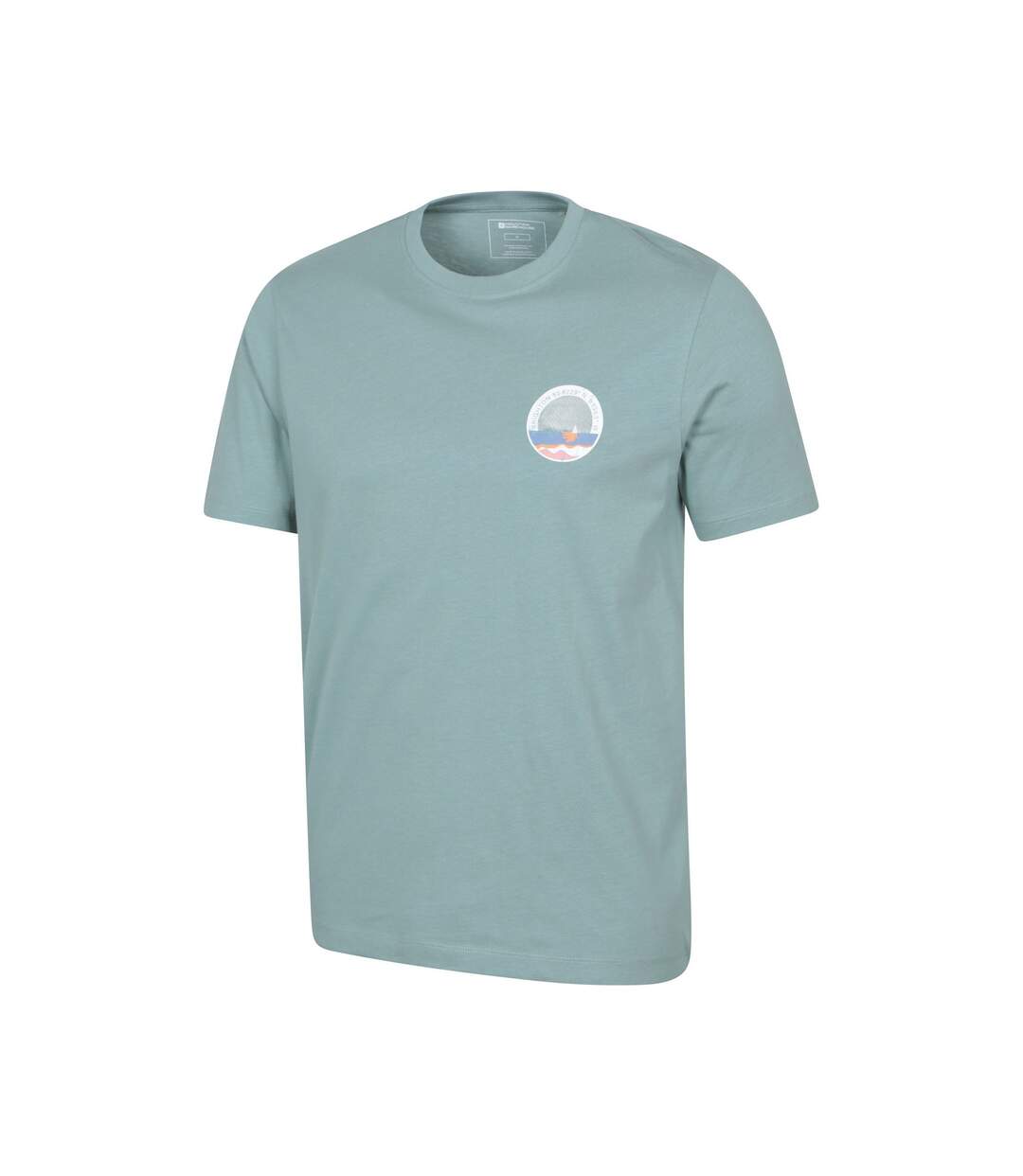 Mens brighton short-sleeved t-shirt pale green Mountain Warehouse-4