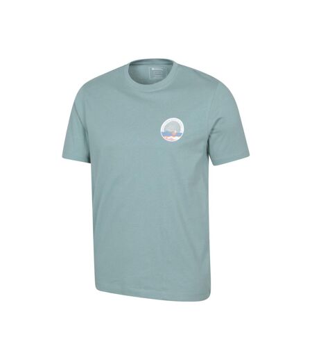 Mens brighton short-sleeved t-shirt pale green Mountain Warehouse