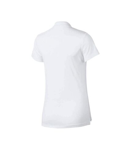 Polo de sport Blanc Femme Nike Dry SS Bld - M