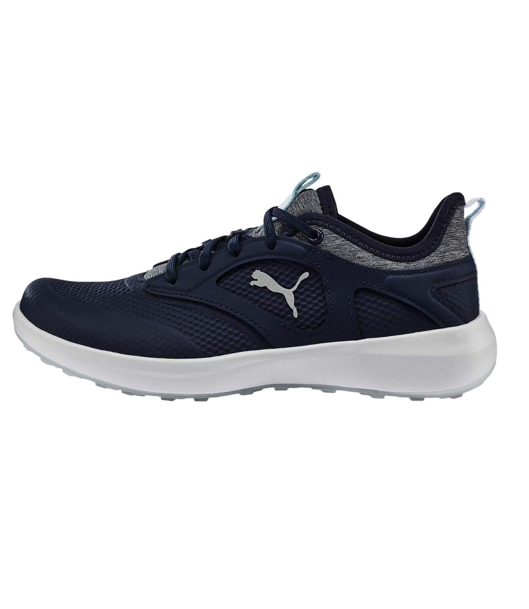 Womens/ladies Ignite Malibu Spikeless Golf Shoes Navy Ice Blue Puma-2