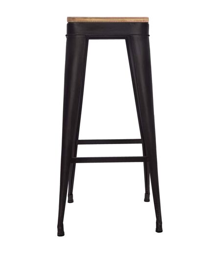 Tabouret de bar en métal Joris - H. 80 cm