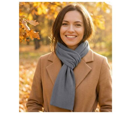 Écharpe Polaire Femme Gris - Douceur et Chaleur Hivernale