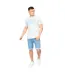 Mens Transflate T-shirt Light Blue Crosshatch-1