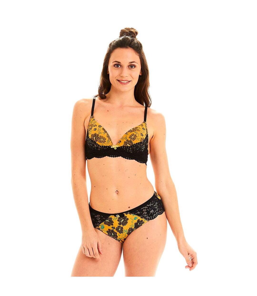 Soutien-gorge coques sans armatures jaune Babillages-3