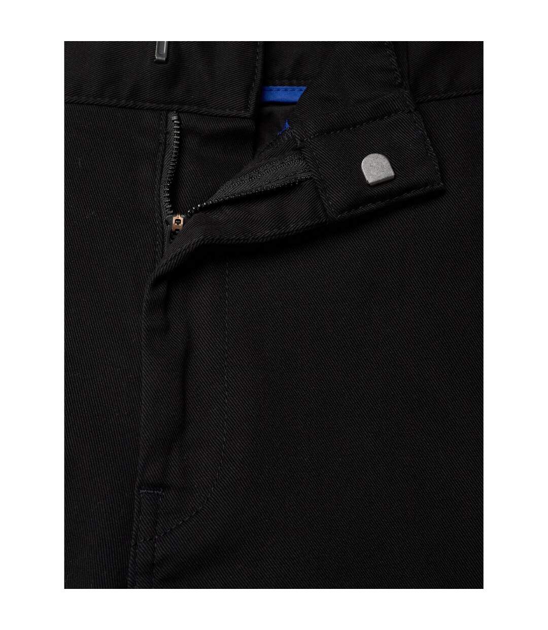 Mens Cotton Blend Suit Trousers Black Hugo-3