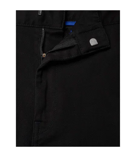 Mens Cotton Blend Suit Trousers Black Hugo