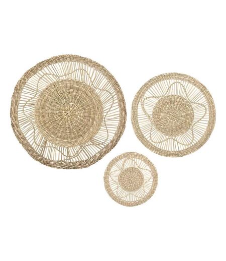Décoration Murale Ronde Seagrass 38cm Naturel
