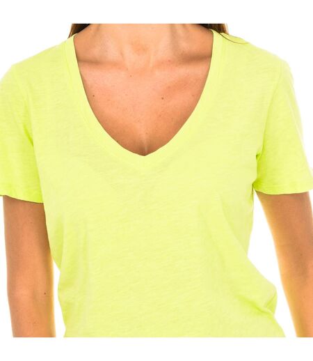 Women's short-sleeved V-neck T-shirt 3Y5T45-5JZMZ