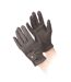 Womens/ladies pu riding gloves brown Aubrion