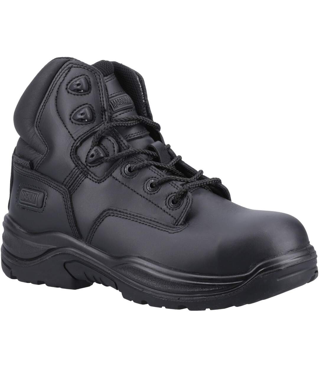 Unisex Adult Responder Grain Leather Side Zip Safety Boots Black Magnum-1