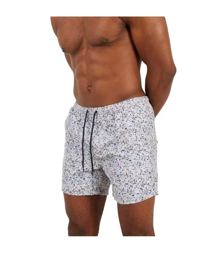 Mens Printed Swim Shorts Grey Print Brave Soul
