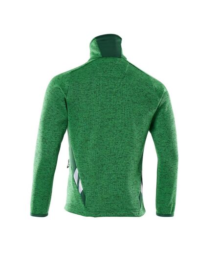 Mens Accelerate Knitted Jacket Grass Green Green Mascot