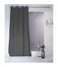 Rideau uni effet bachette - 135 x 240 cm - Gris foncé-1