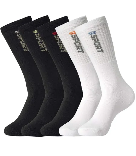  Lot de 5 Paires de Chaussettes Sport