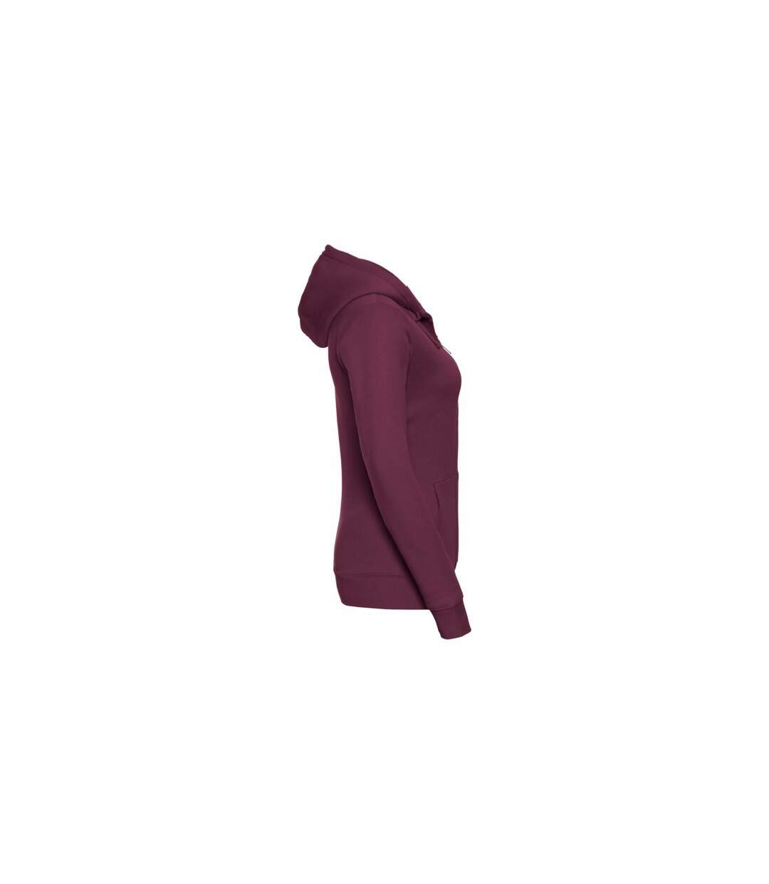 Russell Ladies Premium Authentic Zipped Hoodie (3-Layer Fabric) (Burgundy) - UTBC2731-3