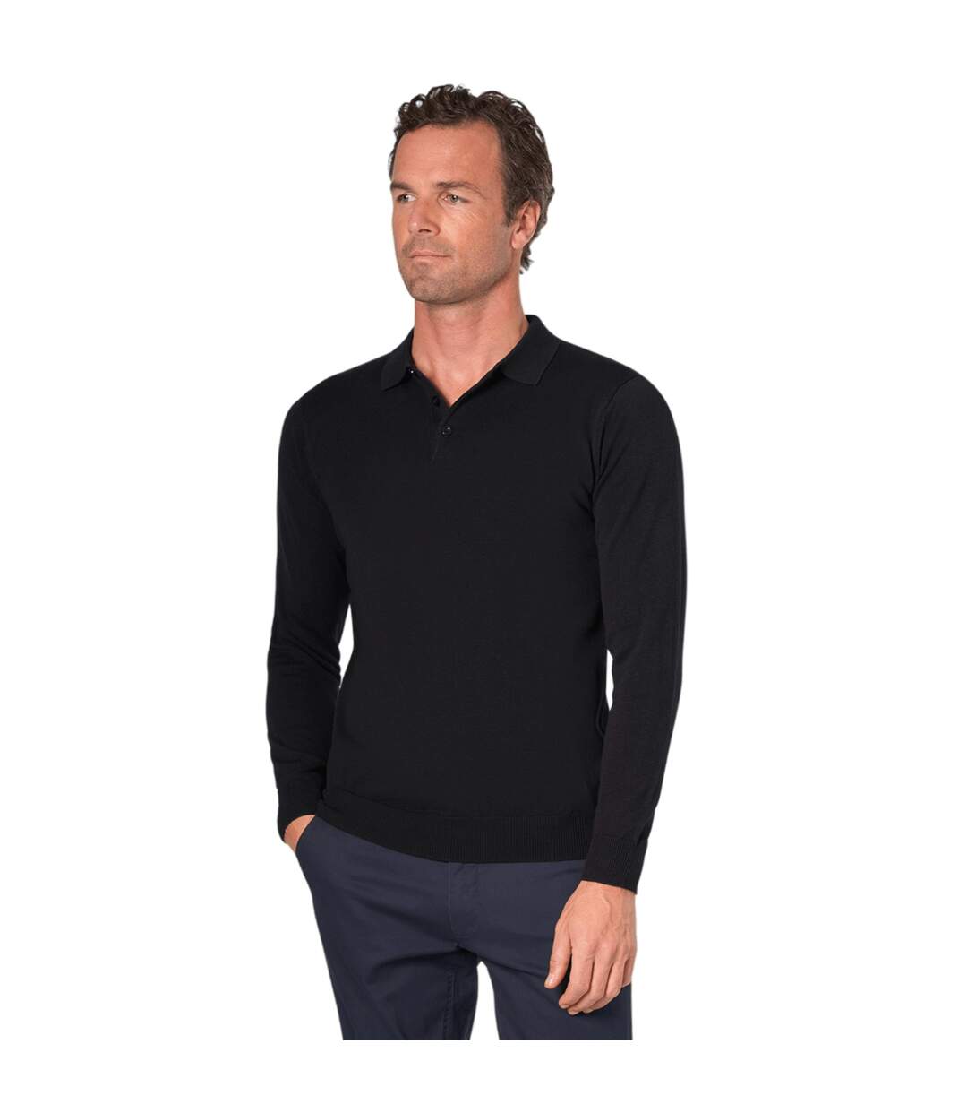 Polo casper homme noir Brook Taverner Brook Taverner