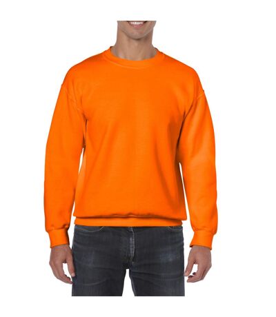 Gildan Mens Heavy Blend Sweatshirt (Safety Orange)