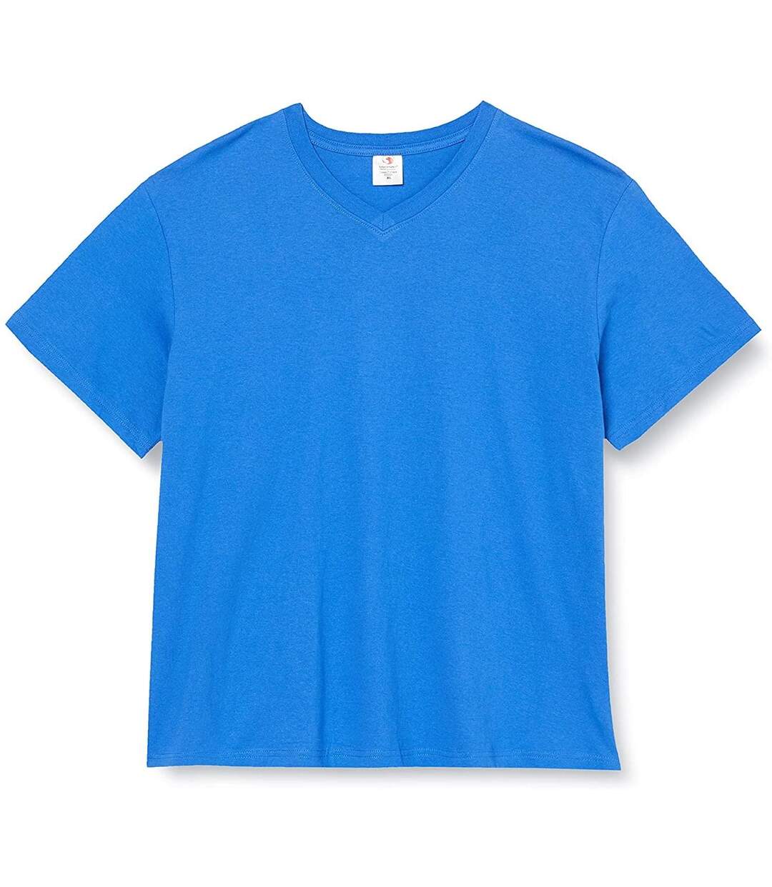 T-shirt Col V Homme Bleu Roi Stedman-1